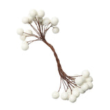 Max 200Pcs Artificial Foam Berry Flower Wedding Bouquet DIY Craft Decor White