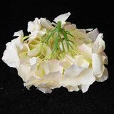 Max 6Pcs Artificial Hydrangea Flower Head DIY Wedding Decor Light yellow