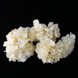 Max 6Pcs Artificial Hydrangea Flower Head DIY Wedding Decor Light yellow