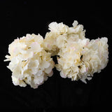 Max 6Pcs Artificial Hydrangea Flower Head DIY Wedding Decor Light yellow