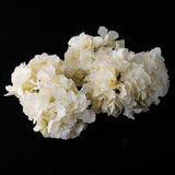 Max 6Pcs Artificial Hydrangea Flower Head DIY Wedding Decor Light yellow