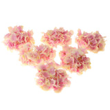 Max 6Pcs Artificial Hydrangea Flower Head DIY Wedding Decor Purple