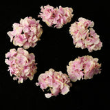 Max 6Pcs Artificial Hydrangea Flower Head DIY Wedding Decor Purple