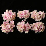 Max 6Pcs Artificial Hydrangea Flower Head DIY Wedding Decor Purple