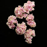 Max 6Pcs Artificial Hydrangea Flower Head DIY Wedding Decor Purple