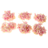Max 6Pcs Artificial Hydrangea Flower Head DIY Wedding Decor Purple