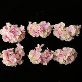 Max 6Pcs Artificial Hydrangea Flower Head DIY Wedding Decor Purple