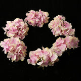 Max 6Pcs Artificial Hydrangea Flower Head DIY Wedding Decor Purple