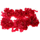 Max 6pcs Artificial Hydrangea Flower Head DIY Wedding Decor Rose red