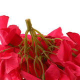 Max 6pcs Artificial Hydrangea Flower Head DIY Wedding Decor Rose red