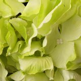 Max 6pcs Artificial Hydrangea Flower Head DIY Wedding Decor Pink rose green