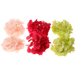 Max 6pcs Artificial Hydrangea Flower Head DIY Wedding Decor Pink rose green