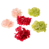 Max 6pcs Artificial Hydrangea Flower Head DIY Wedding Decor Pink rose green