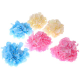 Max 6pcs Artificial Hydrangea Flower Head DIY Wedding Decor Pink blue and white
