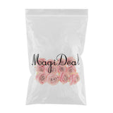 Max 12 Pieces Silk Rose Flower Heads Wedding DIY Bouquet Decor Deep Pink