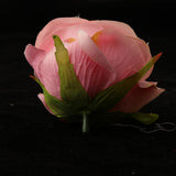 Max 12 Pieces Silk Rose Flower Heads Wedding DIY Bouquet Decor Deep Pink