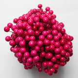 Max 200Pcs Artificial Foam Berry Flower Wedding Bouquet DIY Handcraft Rose Red