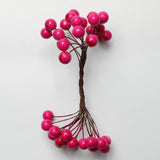 Max 200Pcs Artificial Foam Berry Flower Wedding Bouquet DIY Handcraft Rose Red