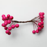 Max 200Pcs Artificial Foam Berry Flower Wedding Bouquet DIY Handcraft Rose Red