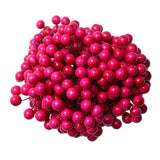 Max 200Pcs Artificial Foam Berry Flower Wedding Bouquet DIY Handcraft Rose Red