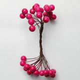 Max 200Pcs Artificial Foam Berry Flower Wedding Bouquet DIY Handcraft Rose Red