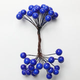Max 200Pcs Artificial Foam Berry Flower Wedding Bouquet DIY Handcraft Blue