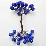 Max 200Pcs Artificial Foam Berry Flower Wedding Bouquet DIY Handcraft Blue