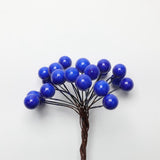 Max 200Pcs Artificial Foam Berry Flower Wedding Bouquet DIY Handcraft Blue