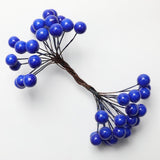 Max 200Pcs Artificial Foam Berry Flower Wedding Bouquet DIY Handcraft Blue