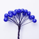Max 200Pcs Artificial Foam Berry Flower Wedding Bouquet DIY Handcraft Blue