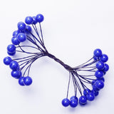 Max 200Pcs Artificial Foam Berry Flower Wedding Bouquet DIY Handcraft Blue