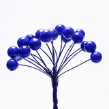 Max 200Pcs Artificial Foam Berry Flower Wedding Bouquet DIY Handcraft Blue