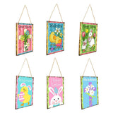 Maxbell Happy Easter Hanging Ornament Spring Bunny Plaque Party Door Home Decoration Cross 1