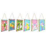 Maxbell Happy Easter Hanging Ornament Spring Bunny Plaque Party Door Home Decoration Cross 1