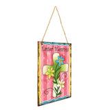 Maxbell Happy Easter Hanging Ornament Spring Bunny Plaque Party Door Home Decoration Cross 1