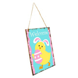 Maxbell Happy Easter Hanging Ornament Spring Bunny Plaque Party Door Home Decoration Chick