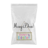 Maxbell Easter Wooden Plaque Decoration Door Hanging Display Sign Happy Easter 1