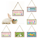 Maxbell Easter Wooden Plaque Decoration Door Hanging Display Sign Happy Easter 1