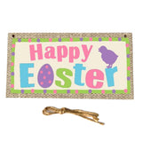 Maxbell Easter Wooden Plaque Decoration Door Hanging Display Sign Happy Easter 1
