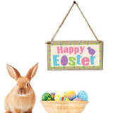 Maxbell Easter Wooden Plaque Decoration Door Hanging Display Sign Happy Easter 1