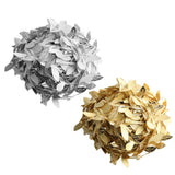 Max 20M/ 65FT Artificial Leaf Ribbon Trim for Wreath Wedding Decoration  Gold
