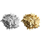 Max 20M/ 65FT Artificial Leaf Ribbon Trim for Wreath Wedding Decoration  Gold