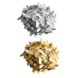 Max 20M/ 65FT Artificial Leaf Ribbon Trim for Wreath Wedding Decoration  Gold