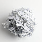 Max 20M/ 65FT Artificial Leaf Ribbon Trim for Wreath Wedding Decoration  Silver