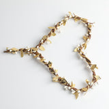 Max Handmade DIY Heart Flower Leaf Wreath Garland Forehead Hair Band  Gold