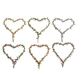 Max Handmade DIY Heart Flower Leaf Wreath Garland Forehead Hair Band  Gold