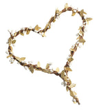 Max Handmade DIY Heart Flower Leaf Wreath Garland Forehead Hair Band  Gold
