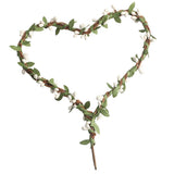 Max Handmade DIY Heart Flower Leaf Wreath Garland Forehead Hair Band  Green