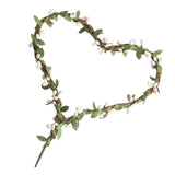 Max Handmade DIY Heart Flower Leaf Wreath Garland Forehead Hair Band  Green