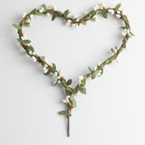 Max Handmade DIY Heart Flower Leaf Wreath Garland Forehead Hair Band  Green